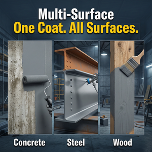 Pintura protectora a base de agua con revestimiento acrílico de acero resistente a la intemperie y anticorrosión para estructuras metálicas de construcción, vigas en H. - Product Image 5