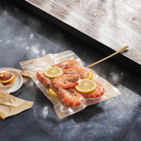 Rouleau de sacs sous vide en PE de qualité alimentaire gaufré pour la cuisson sous vide, les salades, les collations et les aliments pour animaux de compagnie