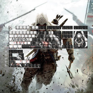 Juego de Teclas Translúcidas con Impresión Lateral, Material PBT, Perfil Cherry, Impresión por Sublimación de Cinco Caras, Compatible con 68/75/87/98/108 - Product Image 2