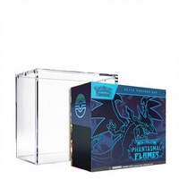 Modern2026 Evolution Phantasmal Flames Elite Trainer Box ETB Boîte de rangement et de protection en acrylique pour jeu de cartes facile à utiliser
