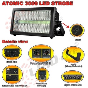 Luce stroboscopica a <span class=keywords><strong>LED</strong></span> 3000w potente effetto di lavaggio lampeggiante effetto stroboscopico Blinder <span class=keywords><strong>Bar</strong></span> luce del palco DMX512 Controller - Product Image 6
