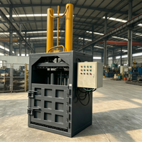 Compacteur hydraulique manuel vertical à double cylindre, presse à papier hydraulique pour le recyclage des déchets de papier et de plastique