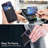 Étui portefeuille magnétique puissant pour téléphone avec support flexible pour iPhone Samsung Google Pixel OEM ODM Logo personnalisé Emballage