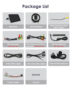 Autoradio 1 Din Universel 10 ''Ecran Tactile Lecteur Multimédia Filaire <span class=keywords><strong>CarPlay</strong></span> & <span class=keywords><strong>Android</strong></span>-Auto Mirror Link Mp5 GPS Navigation USB DVR - Product Image 6