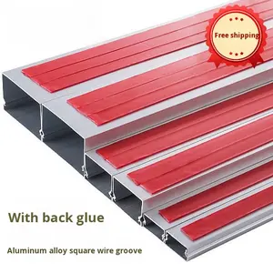 5 מטר משלוח חינם דבק סגסוגת אלומיניום מרובע סוג כיסוי מעובה מתלה גשר כבלים - Product Image 5