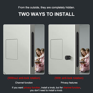 Push Background Pull Oculto Sin llave Muebles de metal Deslizante Oculto Largo Minimalista Pasaje Manijas Silencioso Secreto Cerradura de puerta - Product Image 6