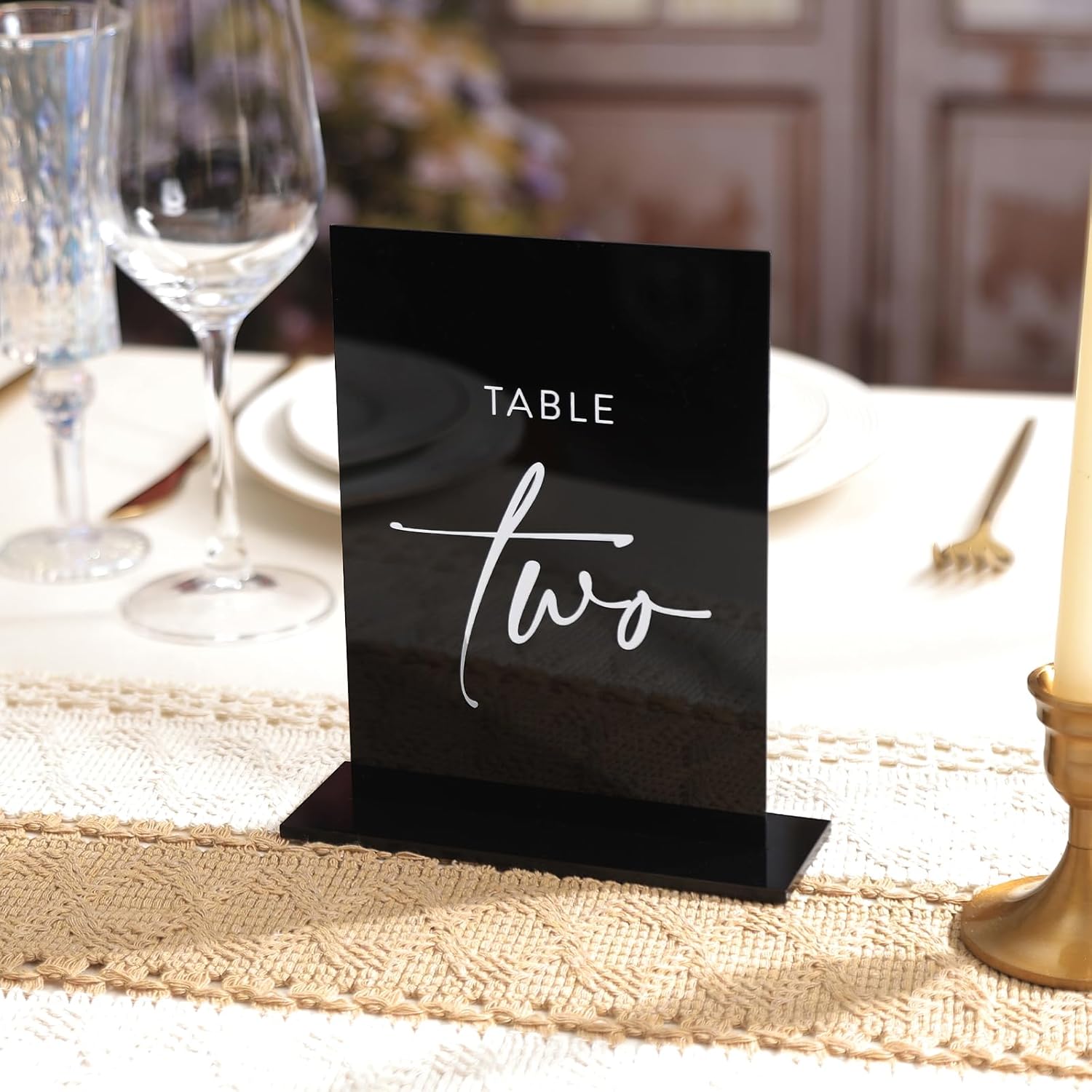 Classic black (gold font, double sided)