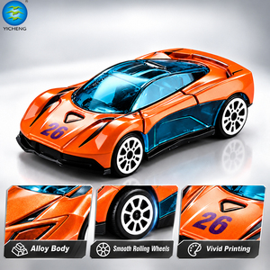 Modellini di Auto da Corsa in Metallo Pressofuso 1:64, 6 Stili Assortiti, Vernice Perlata, Auto Sportive Scorrevoli, Set Regalo per Bambini - Product Image 2