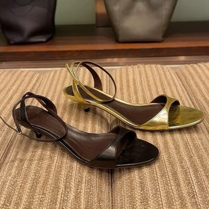 Nouvelles sandales d'été 2026 à talon chaton et bride unique, style français, à bout ouvert, pour femme, sandales à talon haut - Product Image 1