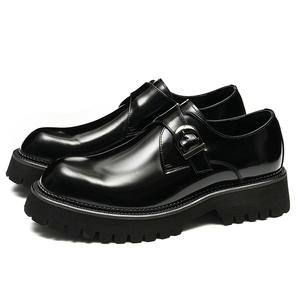 Nouvelle Tendance – Chaussures Homme en Cuir Véritable Brillant, Style Britannique Sportif Décontracté, à Enfiler, Légères, Antidérapantes et Respirantes pour l'Automne - Product Image 5