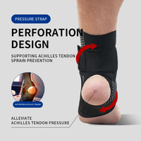 Protection personnalisée Attelle de cheville réglable pour le sport Running Compression Drop Foot Support Protector Sleeve Ankle Foot Brace
