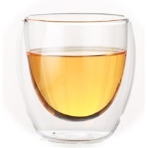 Tasses en verre à double paroi avec couvercles en bambou, tasses à café et à dessert isolantes thermiquement, transparentes pour les fêtes, unisexes - Product Image 5