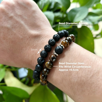 Bracelet en pierre naturelle fait main, ensemble de bracelets perlés unisexe, bracelet vintage en pierres précieuses pour femmes et hommes, perles naturelles faites à la main