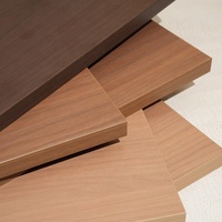Tablero de Melamina MDF de 16mm y 18mm, Blanco y Negro, Alto Brillo, Paneles de MDF/HDF, Lámina para Armario, Escritorio, Base de Cama