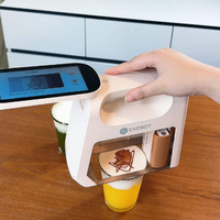 Impresora Plana de Inyección de Tinta para Alimentos y Café, Automática, Nueva, con Pantalla Abatible, 600 DPI, Tinta Comestible, Portátil, Wi-Fi
