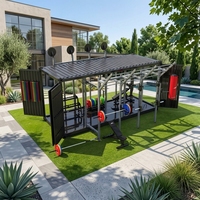 Gimnasio Modular en Contenedor de 20 pies, Diseño Totalmente Abierto por 4 Lados, Equipamiento y Diseño Personalizables OEM/ODM, Gimnasio Exterior Llave en Mano