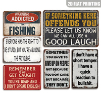 Letrero Metálico Vintage con Frase Divertida, Placa Decorativa Retro, Arte de Pared Impreso en 2D para Decoración de Garaje, Bar, Hogar, Granja