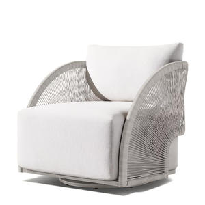 Thiết Kế Mới Đồ Nội Thất Sân Vườn Ghế Xoay Ngoài Trời Patio Sofa Mây Xoay Ghế Phòng Chờ - Product Image 5