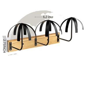 Eco-Friendly Classic/Modern Style Wooden Braided Hair Towel Rack Five Layers Food Grade <b>Vegetable</b> Oil for Home/Wig Shop - Product Image 1