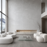 Grande dalle de quartzite iceberg cristallin naturel poli pour plan de travail de cuisine, meuble-lavabo de salle de bain, revêtement mural et revêtement de sol