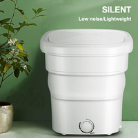 Mini machine à laver, petit rangement intérieur pliable domestique, dortoir intégré lavage et décapage des sous-vêtements,