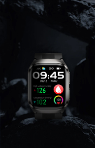 Montre connectée carrée intelligente avec surveillance <span class=keywords><strong>de</strong></span> la température, <span class=keywords><strong>mesure</strong></span> <span class=keywords><strong>de</strong></span> la tension artérielle, oxymètre <span class=keywords><strong>de</strong></span> pouls et ECG – Nouveau design 2025 – Modè<span class=keywords><strong>le</strong></span> exclusif - Product Image 3