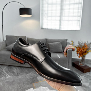 Chaussures habillées en cuir pour hommes personnalisées Oxford Chaussures en cuir formelles Chaussures derby pour hommes - Product Image 6
