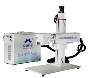 Liaocheng Ray Fine 30w M1 M6 MOPA Marking Laser Machine with Camera Fiber Laser JPT Laser Source Metal Materials Sino Galvo <1.3