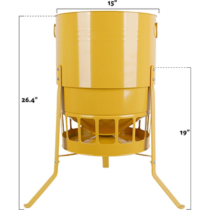 Jh-mech kim loại gà trung chuyển bột tráng chống gỉ Thiết kế 50lbs gia cầm trung chuyển với 16 cổng thép gà trung chuyển - Product Image 2