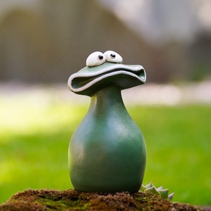 Bán chạy nhất sáng tạo nhựa thủ công-ngoài trời Big-mouthed ếch trang trí cho vườn & Home Tabletop - Product Image 2