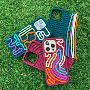 Divertente Cover per Telefono 3D Fai-da-Te in Silicone Antiurto di Lusso con Pannello Sensoriale per iPhone 16 15 14 13 12 - Product Image 5