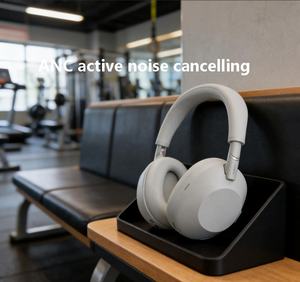 Casque sans fil supra-auriculaire à réduction de bruit active, Bluetooth 5.3, longue autonomie, charge rapide, stéréo HiFi, écouteurs - Product Image 4