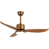 Breezelux OEM ODM 48 pulgadas 3 aspas Abs Ventilador de techo decorativo con lámpara Bldc Ventilador de techo con luz LED y control remoto