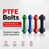 TEBAK High Strength Fastener 10.9 Grade ASTM A193 B7 B8M PTFE Coated Stainless Steel Metal Carbon Steel Threaded Rod Stud Bolt