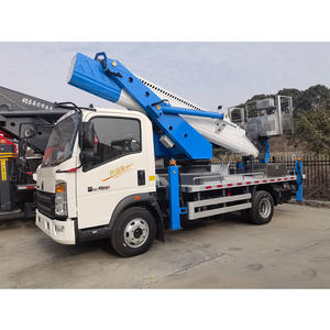 Camión de trabajo aéreo eléctrico Howo de 30m con plataforma de brazo recto, vehículo de operación de gran altitud de nueva condición diésel con cesta - Product Image 5