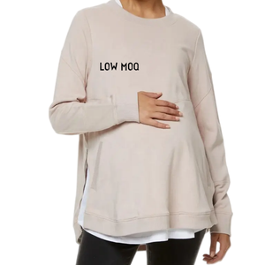 Printemps vêtements enceintes grande taille vêtements d'allaitement doux polaire <span class=keywords><strong>sweat</strong></span> à capuche d'allaitement avec fermeture éclair latérale <span class=keywords><strong>sweat</strong></span> de maternité femmes - Product Image 4