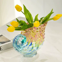 Vase en forme de coquillage, ornement pour salon, décoration de meuble TV, table basse, table à manger, arrangement floral, cadeau, décoration de la maison