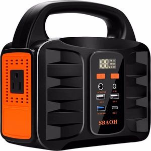 Portable Power Station 150W 155Wh 42000mAh 110V AC DC Lithium <b>Battery</b> Outdoor Camping Emergency <b>Backup</b> - Product Image 1