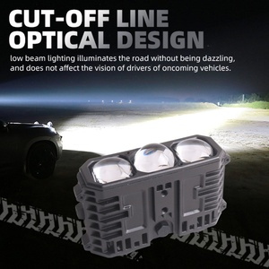 Focos Bi-LED Sanvi S30, Nuevos Faros Antiniebla Blancos de 12v, Material de Aluminio para Autos y Motocicletas - Product Image 6