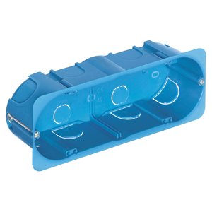 Caja empotrada azul claro de 19,3x7,2x5 cm para conductos eléctricos - Product Image 1