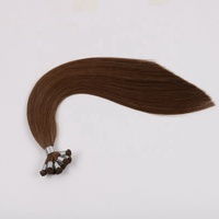 Extension de Cheveux Humains à Double Tirage USA, 22 Pouces, Européenne, Cuticule Alignée, Vierge, Remy, Micro, Attachée à la Main, Trame, Piano