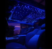 Éclairage intérieur 32W RGBW, effet musical scintillant, plafonnier ciel étoilé, câble à fibres optiques, télécommande RF 28 touches, éclairage de plafond étoilé