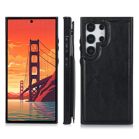 Étui Portefeuille en Cuir PU avec Support et Double Aimant Antichoc pour Samsung Galaxy S26 S25 Ultra S24 S23 S22 Plus avec Emplacements pour Cartes