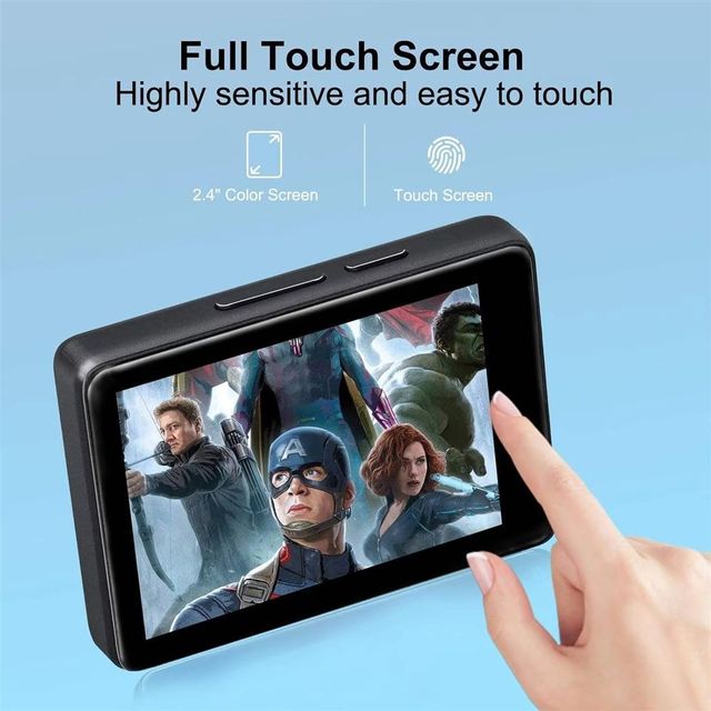 Portable 4-Inch Full Touch Screen for MP3 4 Player E-Book FM Radio Speaker Video Playback Recording Hi-Fi Audio Music