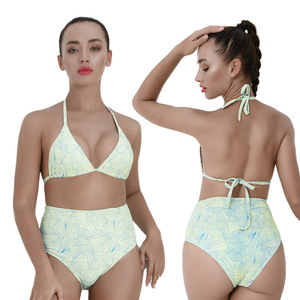 Traje de baño deportivo de una pieza con estilo para mujer europea americana, ropa de playa con estampado de patrón sólido Sexy, corte transpirable de talla grande - Product Image 1