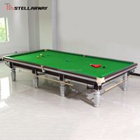 Mesa de Snooker de Diseño Moderno y Lujoso de 10/12 pies, con Marco de Madera Sólida Desmontable, Resistente a los Arañazos, para Interiores, Ideal para Villas