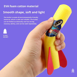 Lanceur de jouets en plastique de style Rocket TikTok, canon flash, vendeur ambulant, lumières pour sports de plein air - Product Image 4