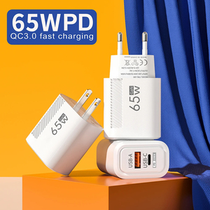 65W GAN USB <span class=keywords><strong>C</strong></span> caricabatterie ricarica rapida ricarica rapida caricabatterie ad alta velocità per <span class=keywords><strong>iPhone</strong></span> Xiaomi Samsung USB <span class=keywords><strong>C</strong></span> adattatore caricabatterie per cellulare - Product Image 6