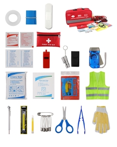 Trousse de premiers soins portable personnalisée Oripower pour voiture, sac de survie en nylon pour véhicule, fournitures pour la maison et l'extérieur OP617, garantie 1 an - Product Image 3