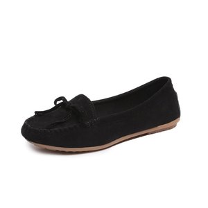 Zapatos Planos con Lazo Estilo Europeo Americano para Mujer, Diseño de Punta Descubierta, Tallas Grandes, para Primavera y Otoño, Ideales para Embarazadas - Product Image 5